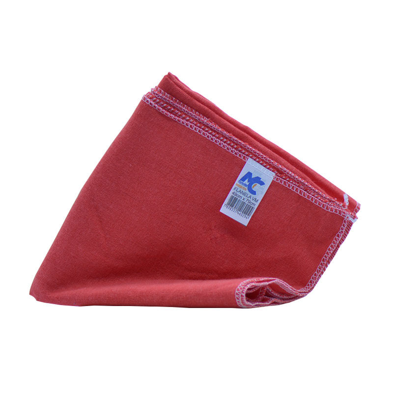 Flanela Mc Flanelas 49x79  Vermelha Grande
