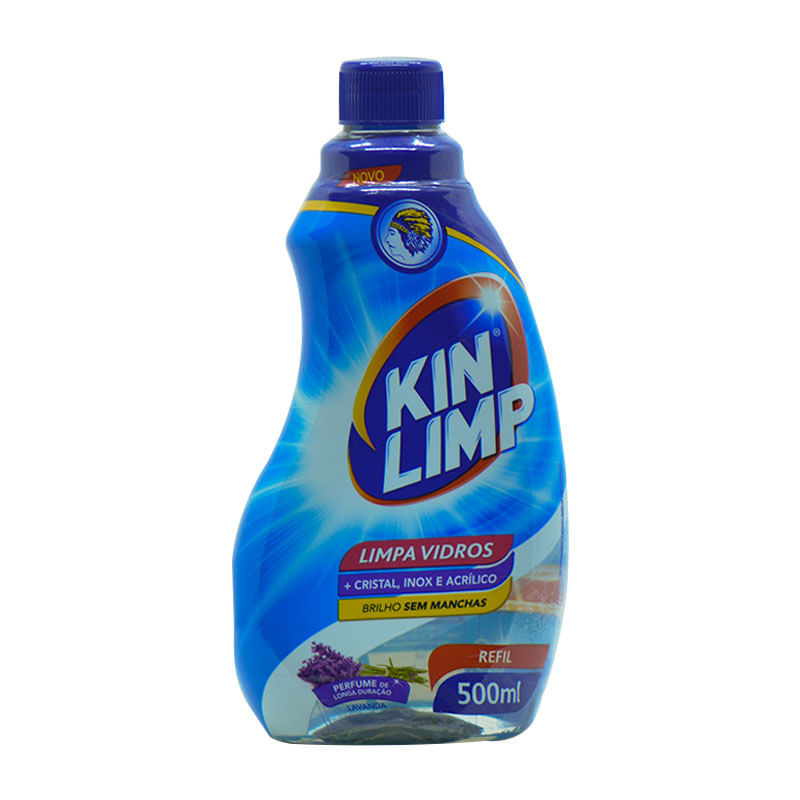Limpador Kin Limpa Vidros 500ml Refil