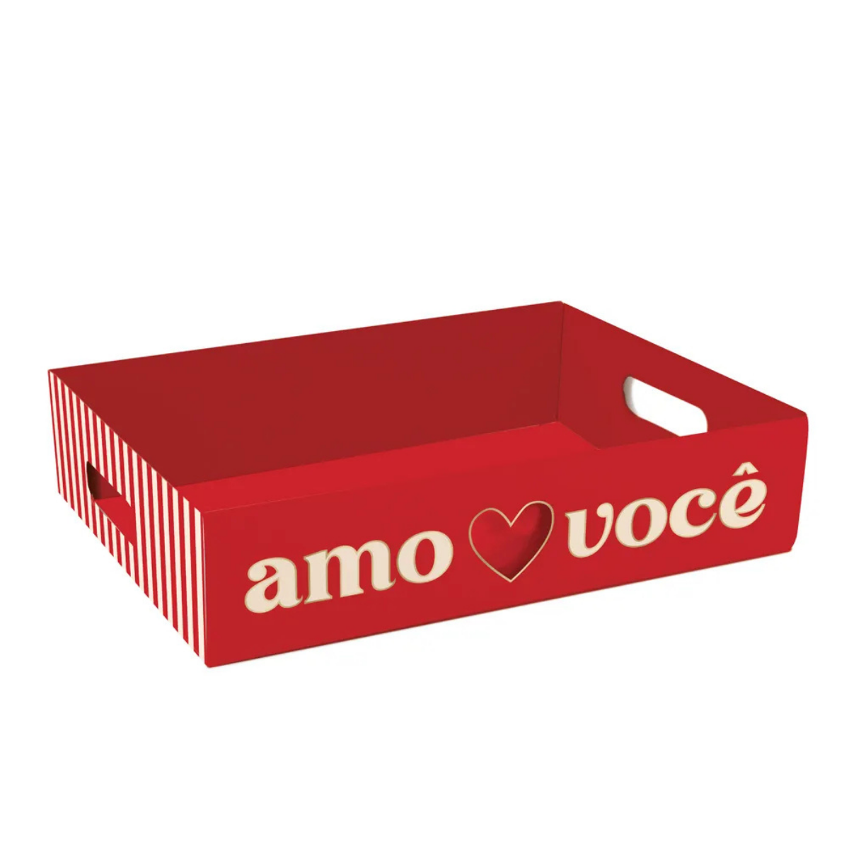 CESTA BANDEJA HISTORIA AMOR M 26,4X19CM