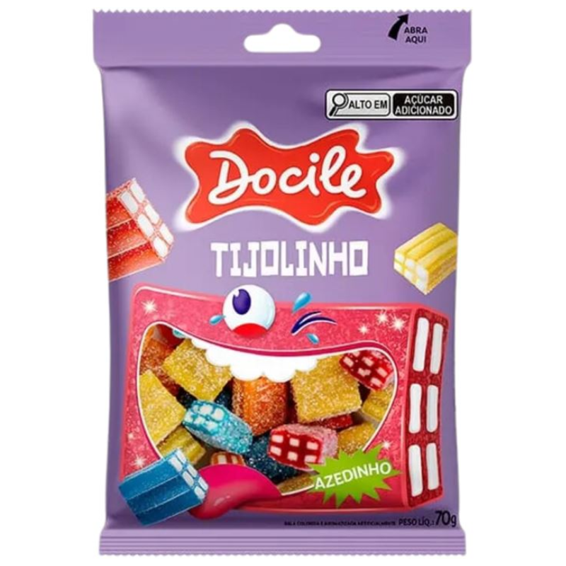 REGALIZ DOCILE TIJOLINHO BITES SIZE 70G