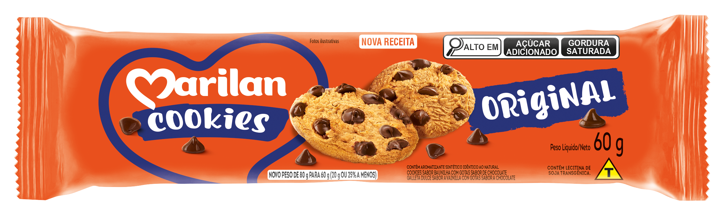 BISCOITO MARILAN COOKIE 60G ORIGINAL