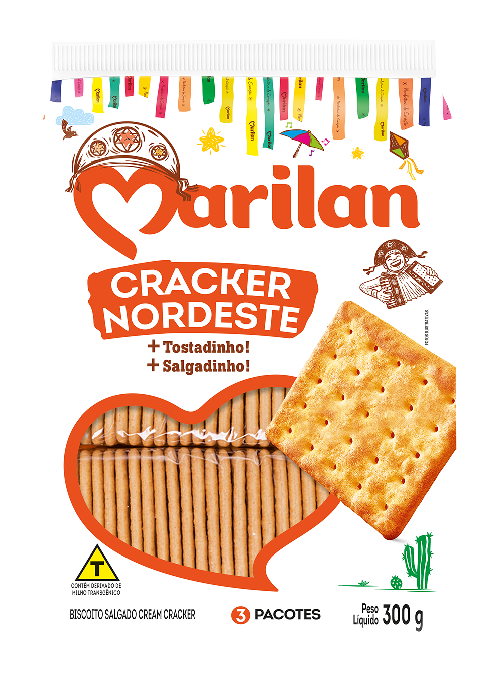 Biscoito Marilan Cracker Nordeste 300g