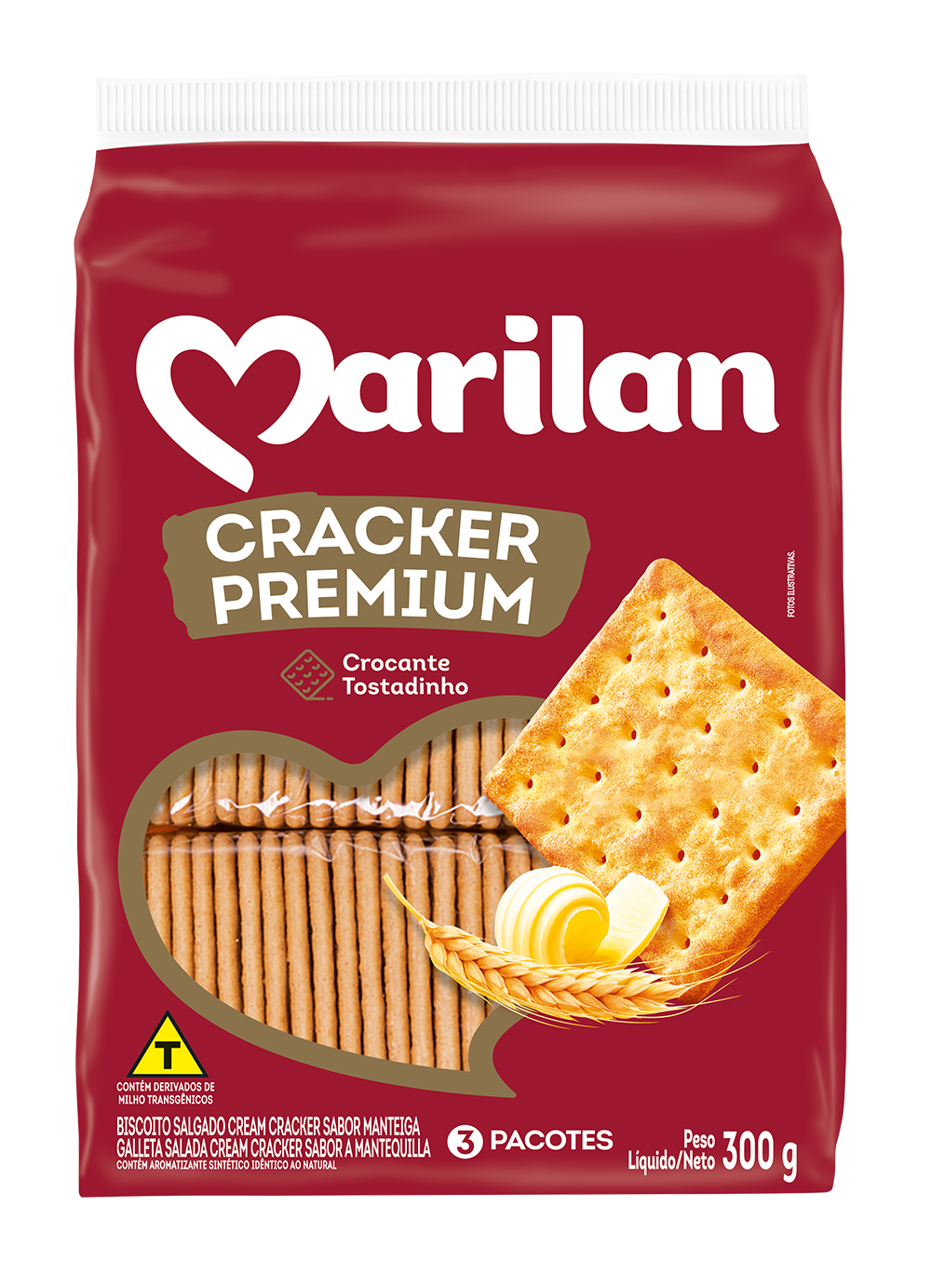 BISCOITO MARILAN CREAM CRACK PREMIUM 300G