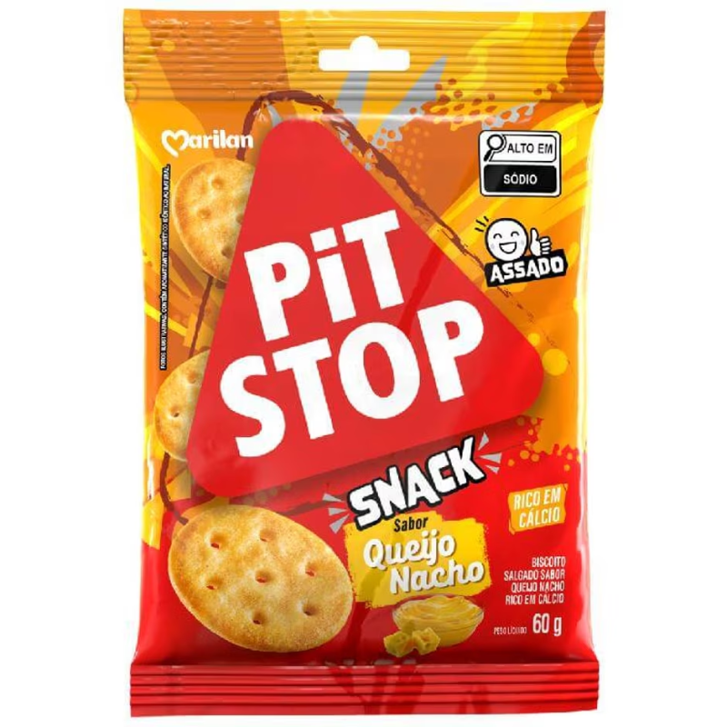 SNACK PIT STOP QUEIJO NACHO 60G