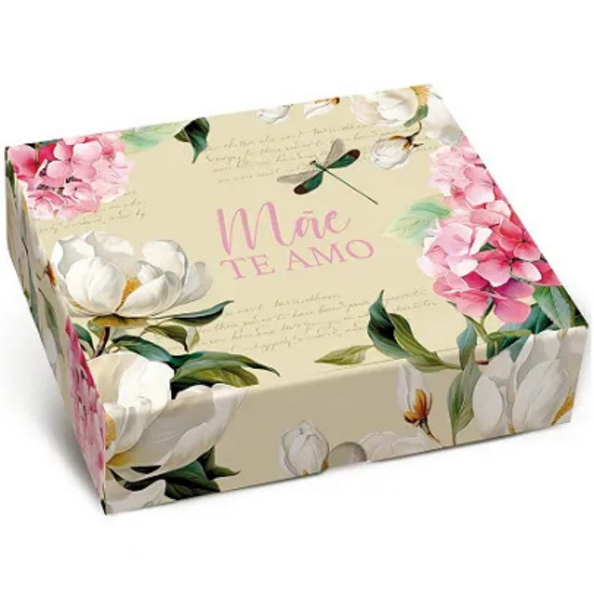 Caixa Retangular com Tampa Fundo New M Infinito - 25x20x5cm