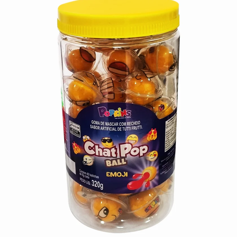 CHICLE CHAT POP EMOJI TUTTI FRUTI