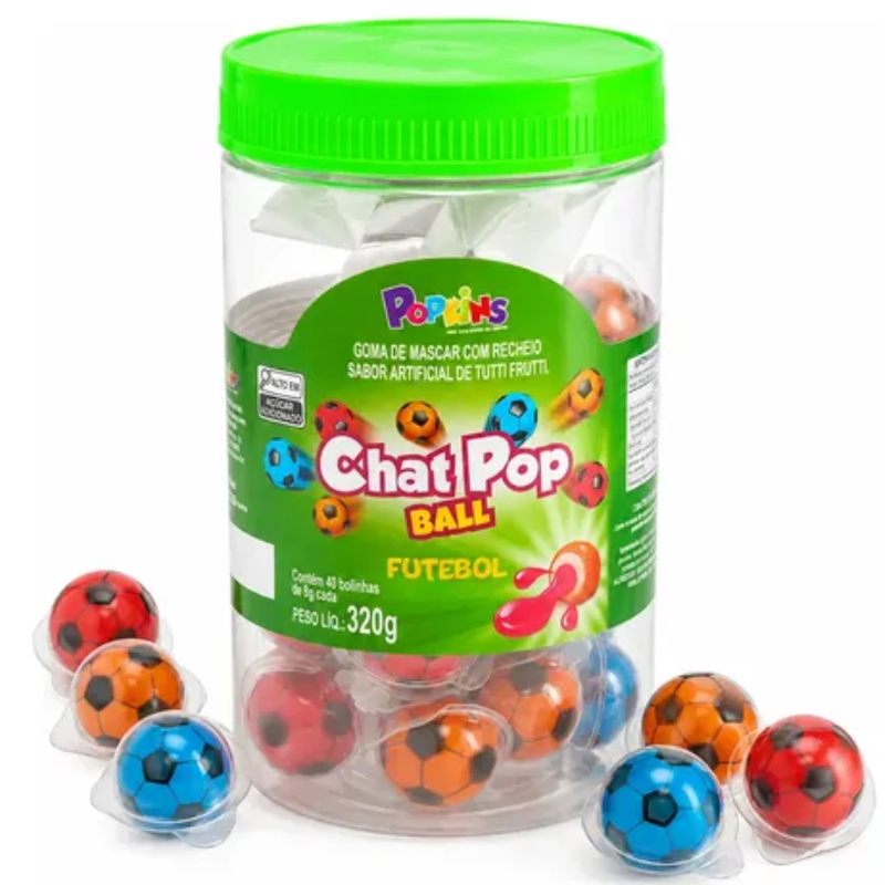 CHICLE CHAT POP FUTEBOL TUTTI FRUTI