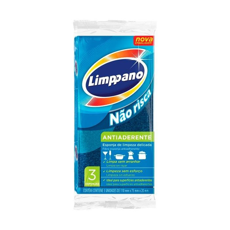Esponja Antiaderente Limppano  3un