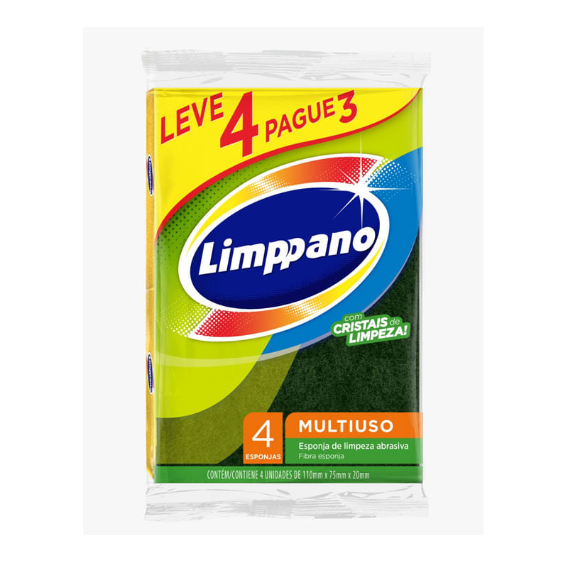 Esponja Multiuso Limppano Leve4 Pague3