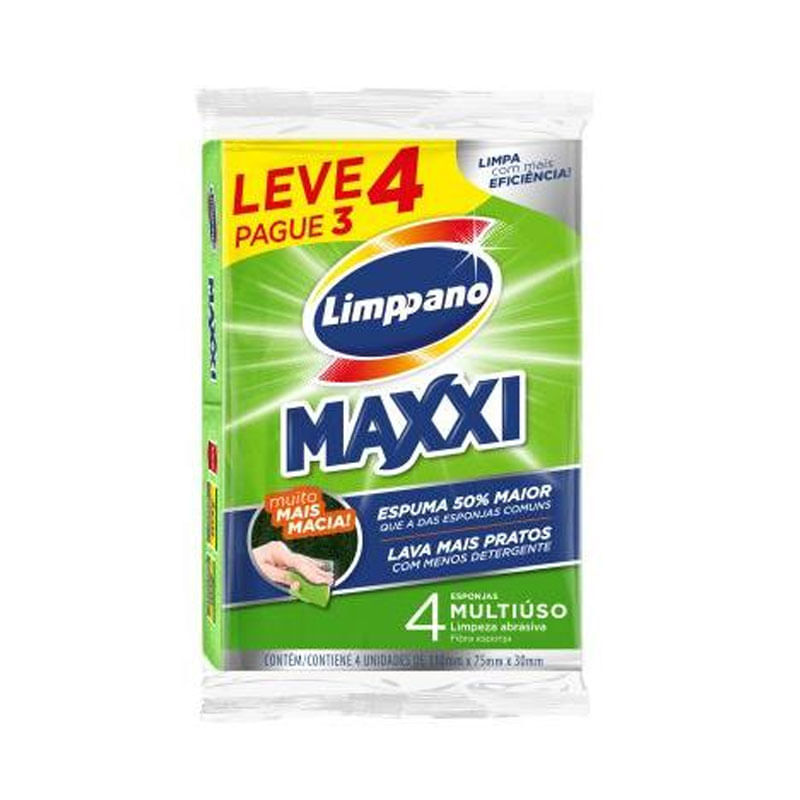 Esponja Limppano Maxxi Leve 4 Pague 3