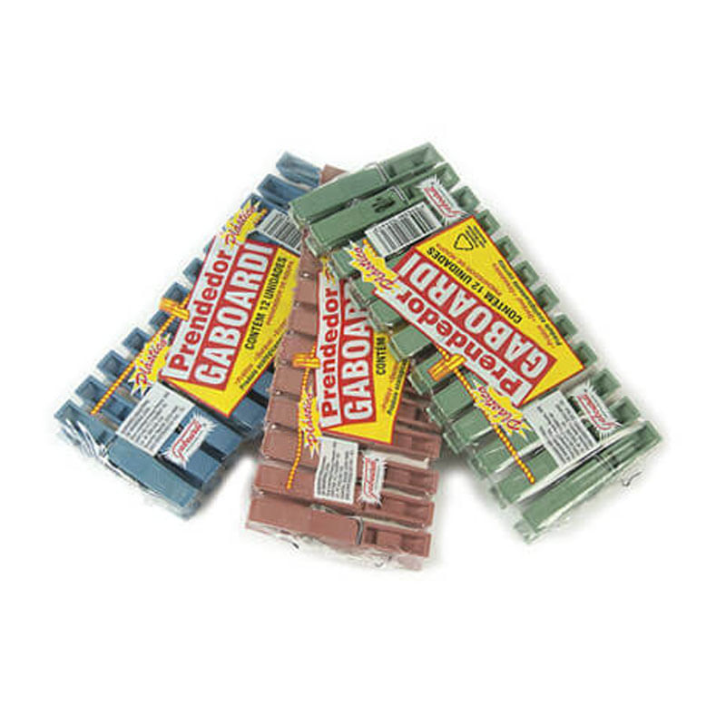 Prendedor de Roupas Gaboardi Plastico 1x12un