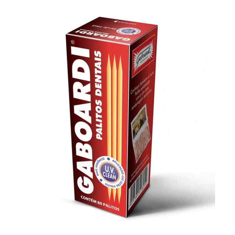 Palito De Dente Gaboardi 80un