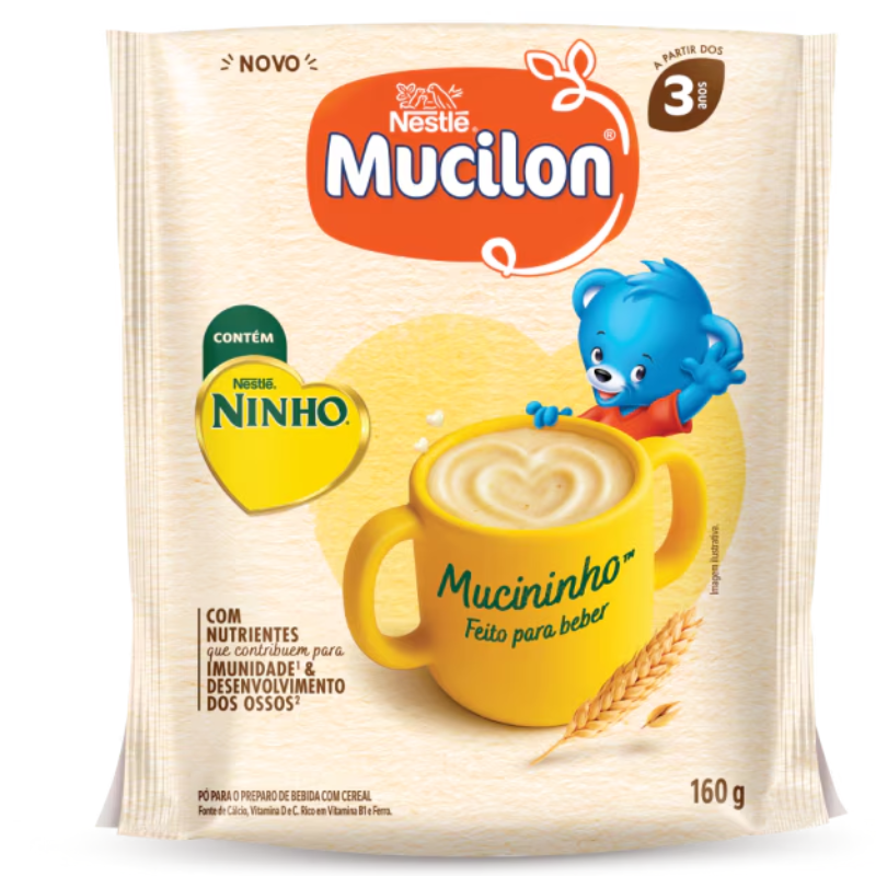 Mucilon Mucininho Cereal e Leite 160g