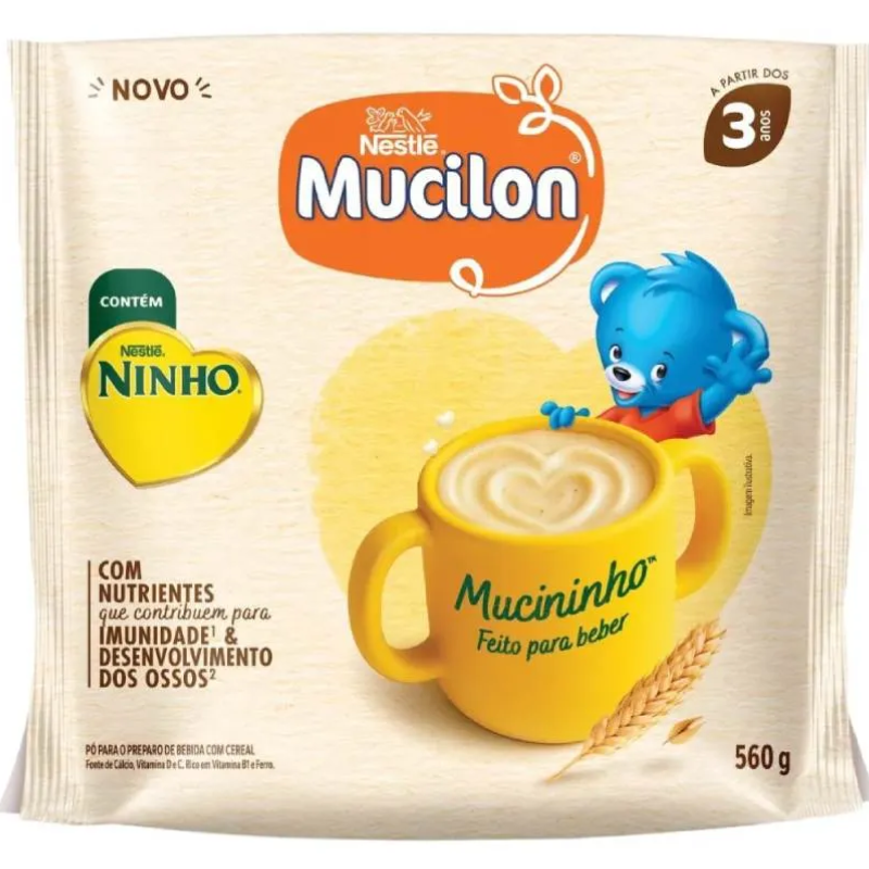 Mucilon Mucininho Cereal e Leite 560g