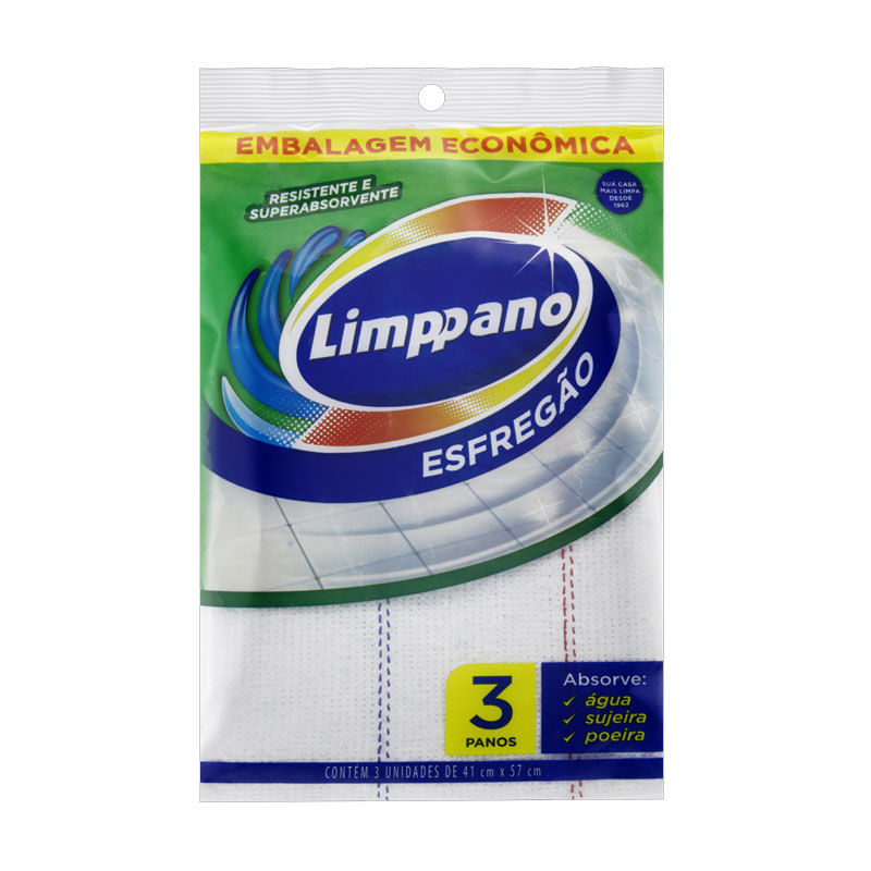 Pano de Chão Limppano Branco 41X57cm 