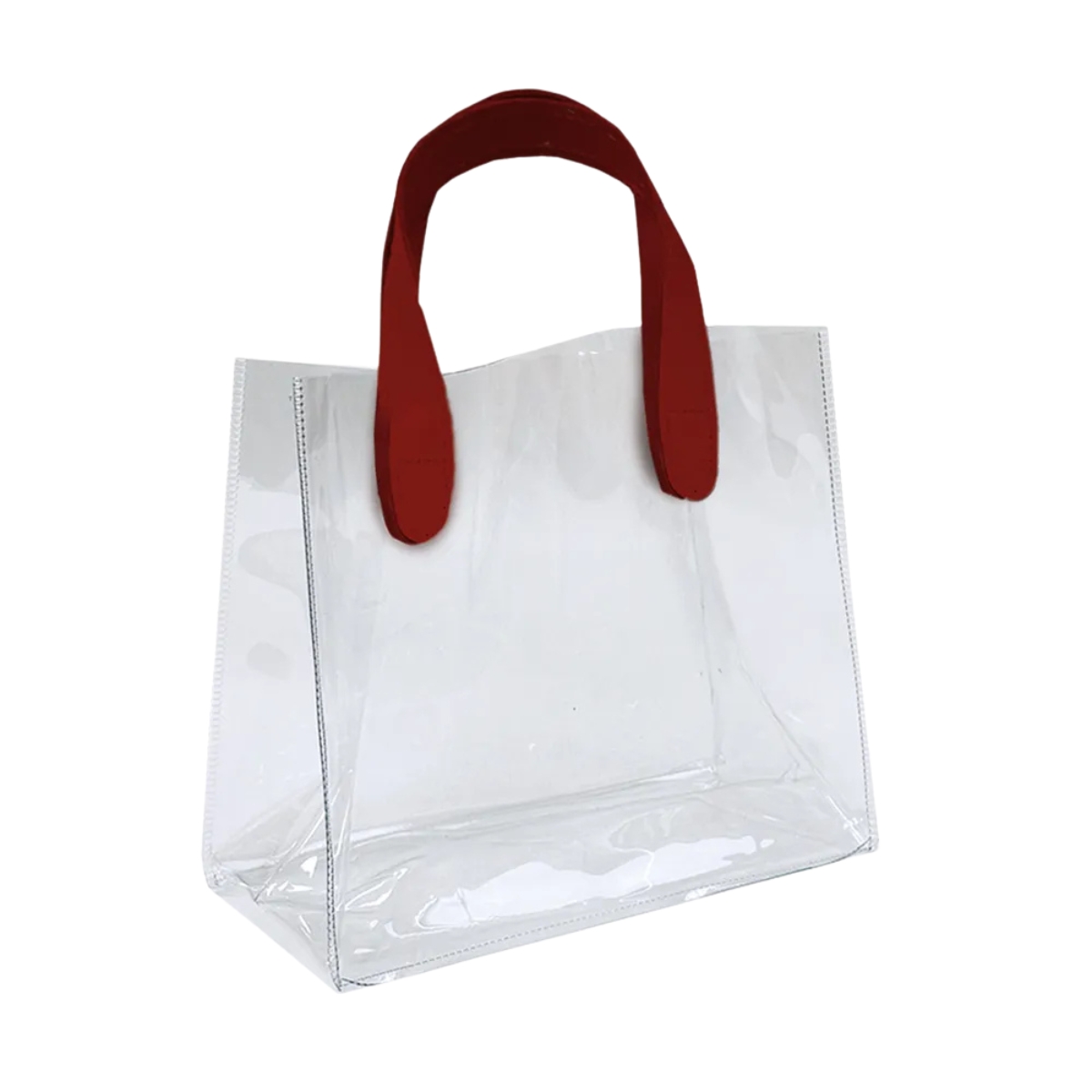 SAC PVC ALCA TPU TRANSP E MARSALA 23X25X14,5