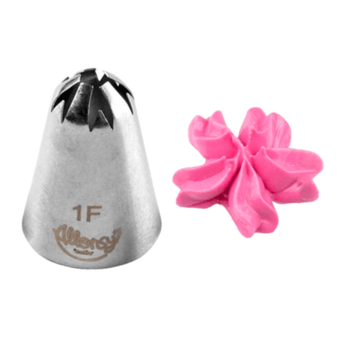 Bico Para Confeitar Flor de Pitanga Aço Inox Prata N°1F