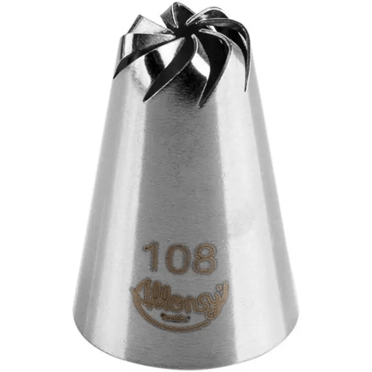 BICO PARA CONFEITAR FLOR DE PIT ACO INOX NO108