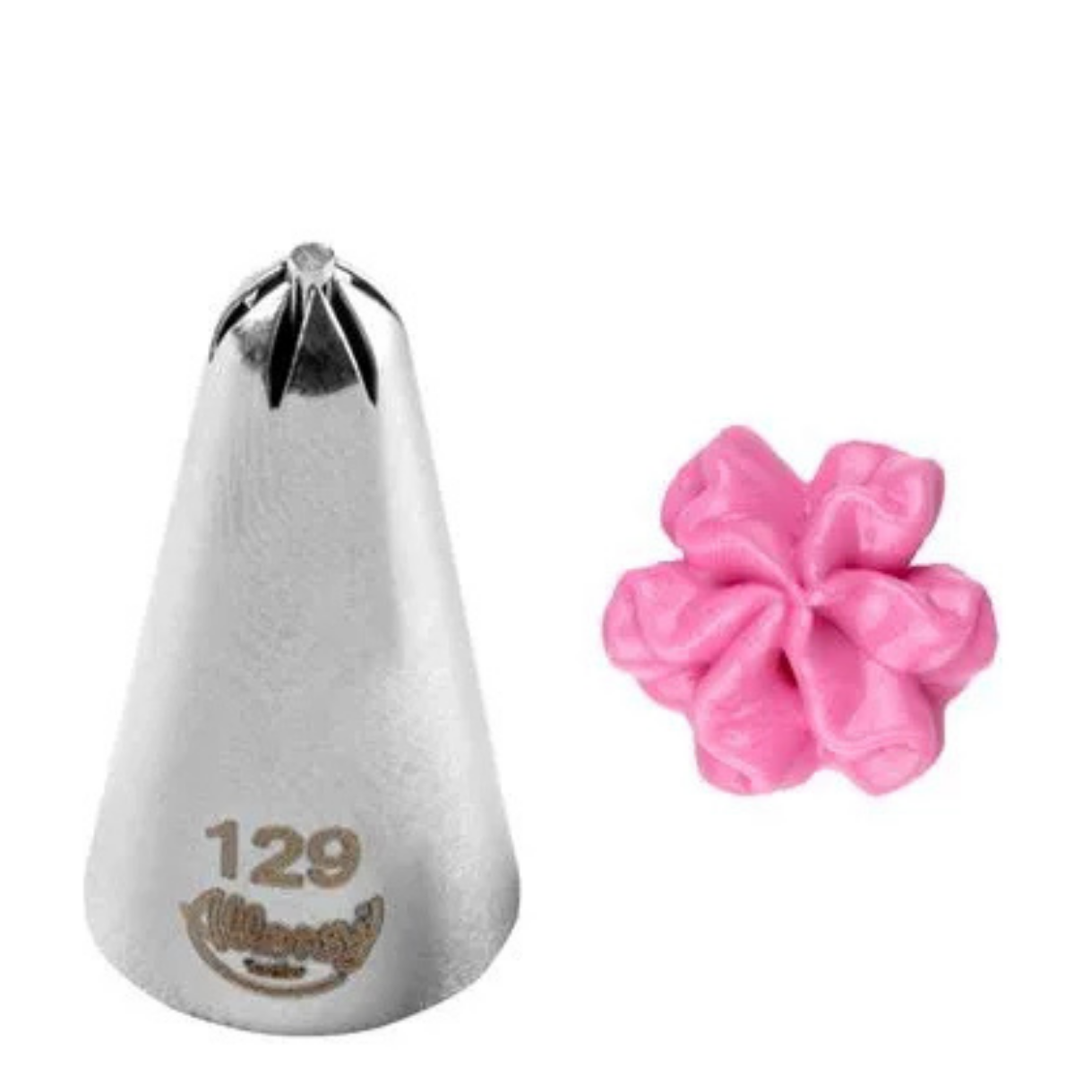 Bico Para Confeitar Flor de Pitanga Aço Inox Prata N°129