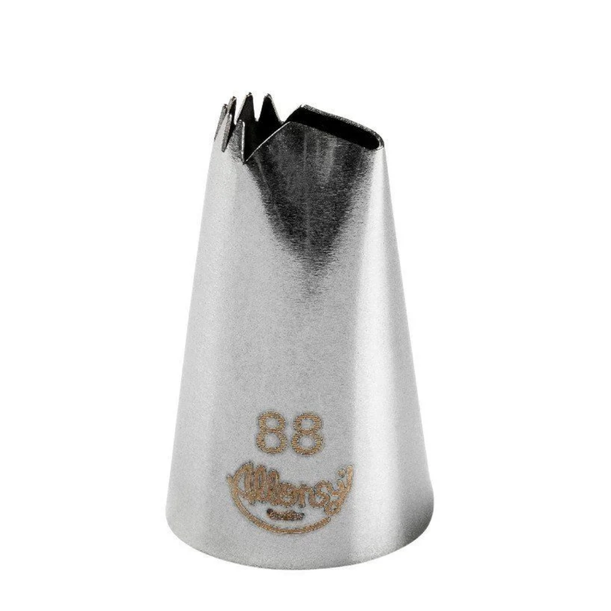 Bico Para Confeitar Babado Aço Inox Prata N°88