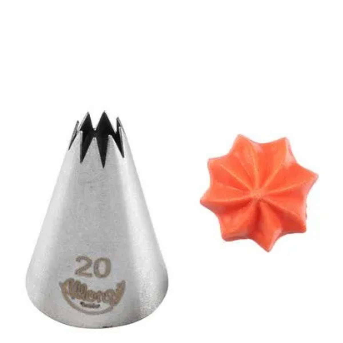 BICO PARA CONFEITAR PIT ABERTA ACO INOX NO20