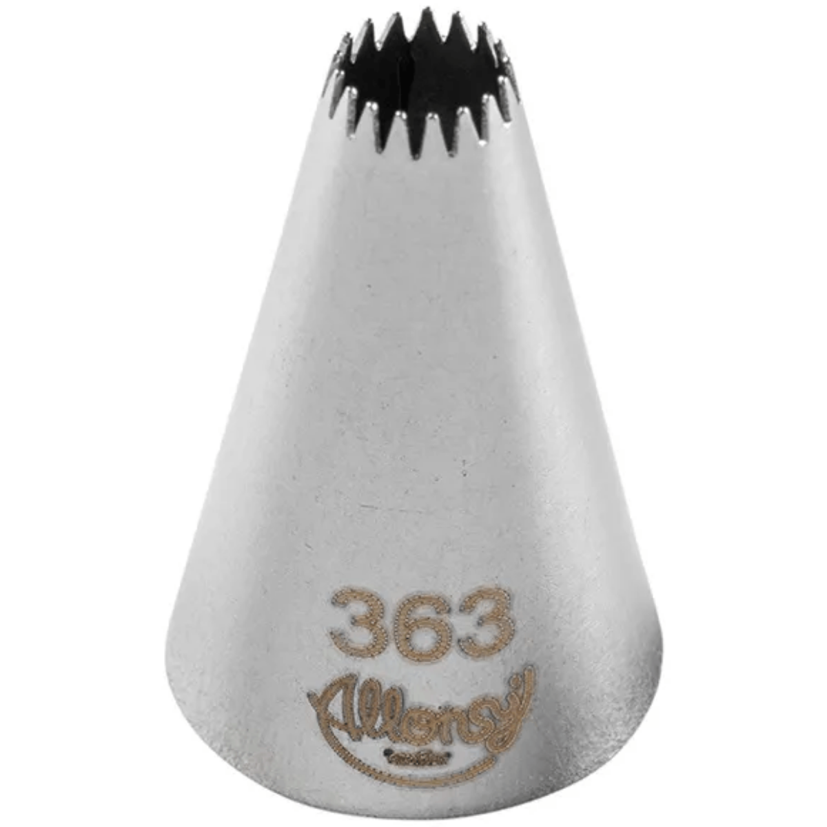 Bico Para Confeitar Pitanga Aberta Aço Inox Prata N°363
