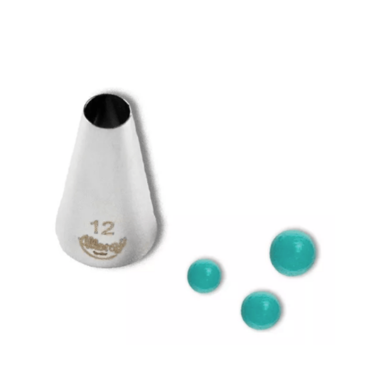 Bico Para Confeitar Perle Aço Inox Prata N°12