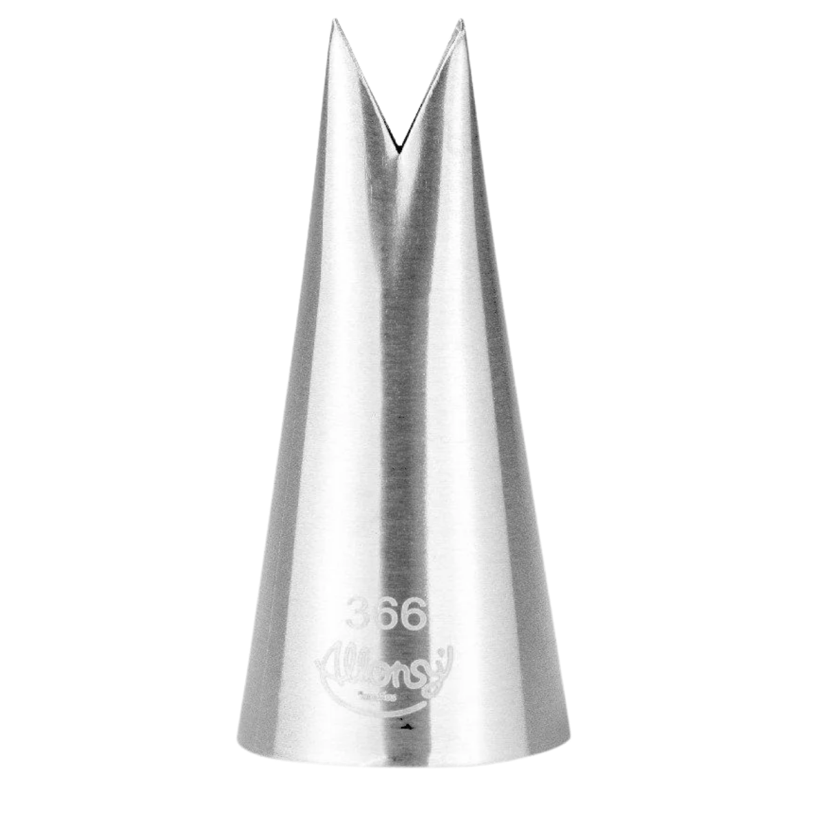 Bico Para Confeitar Folha Aço Inox Prata N°366