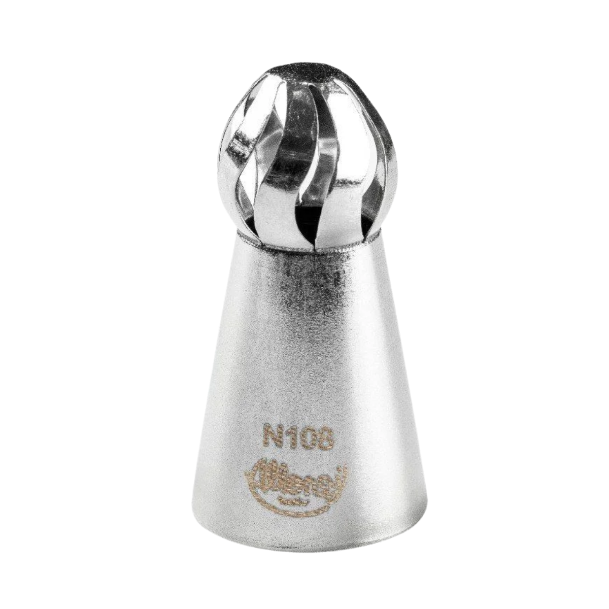 Bico Para Confeitar Russo Esfera Aço Inox Prata N°108