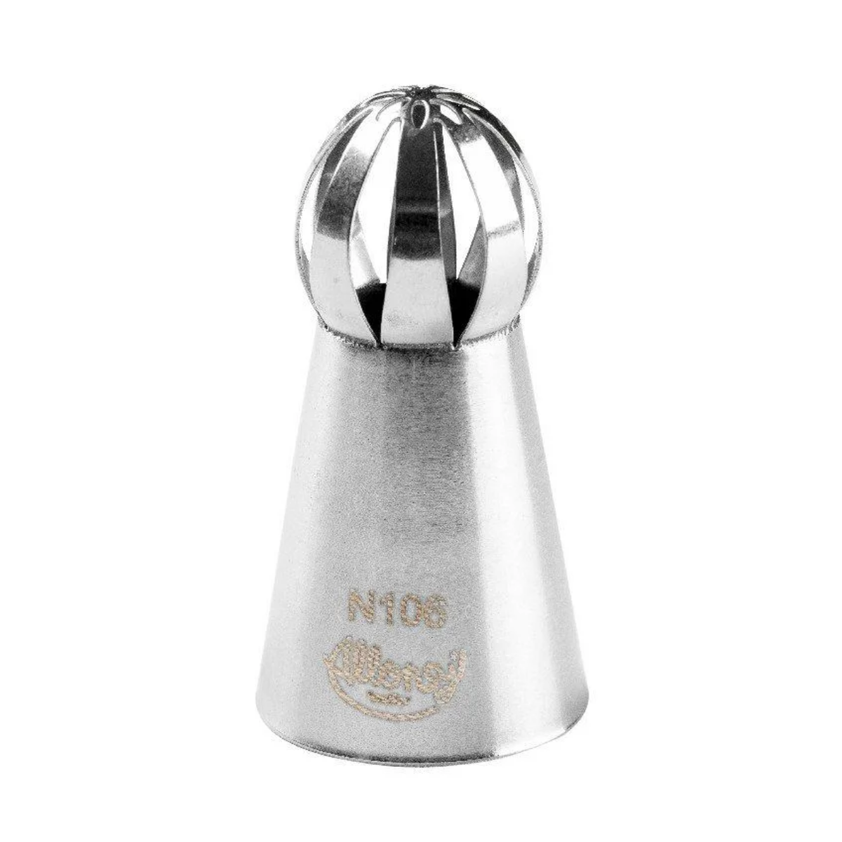Bico Para Confeitar Russo Esfera Aço Inox Prata N°106