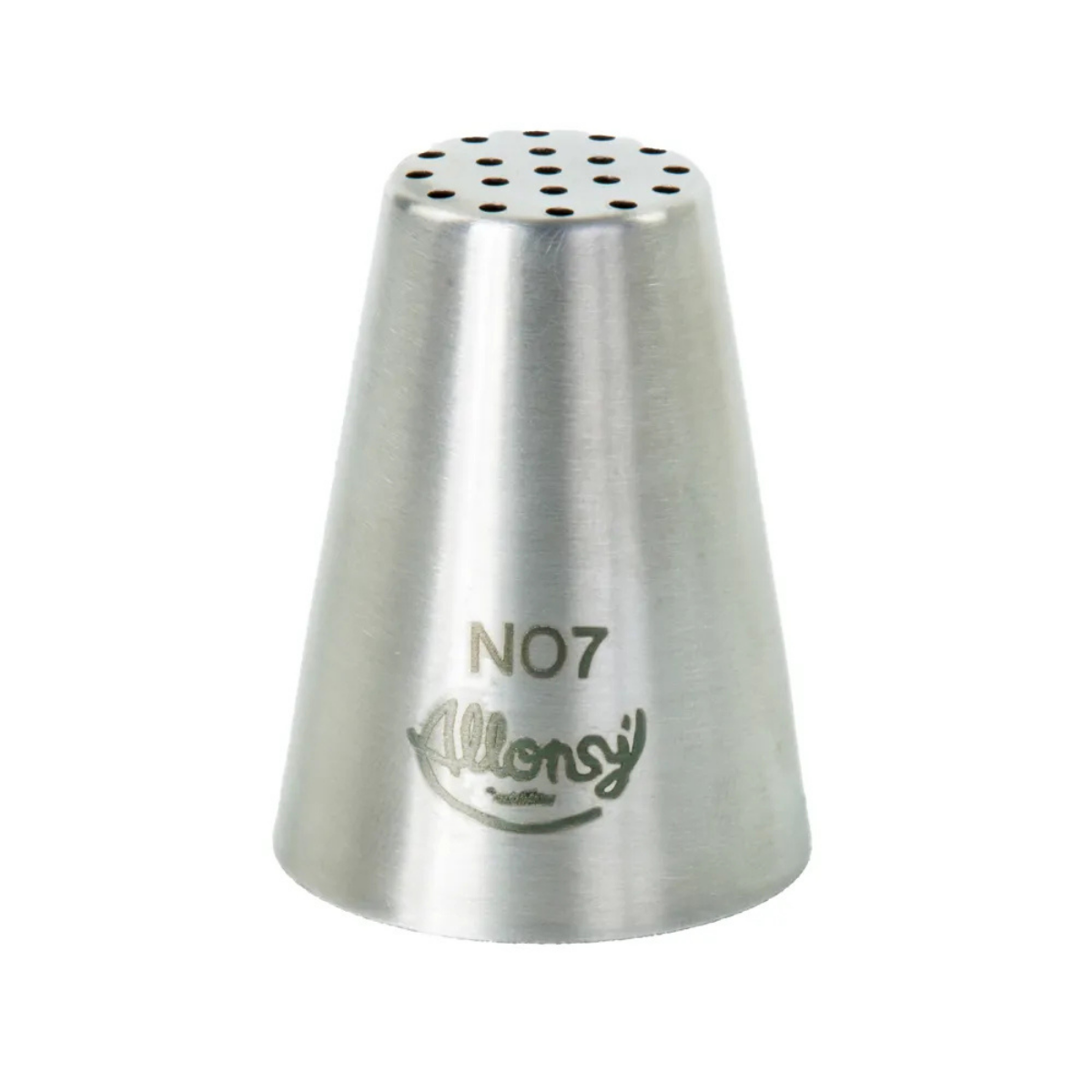 Bico Para Confeitar Russo Chuveirao Aço Inox Prata N°7