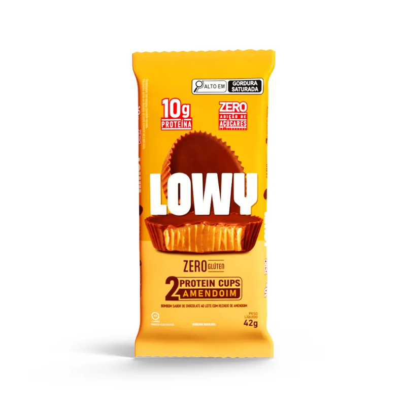BOMBOM CUPS LOWY AMENDOIM DP 42G