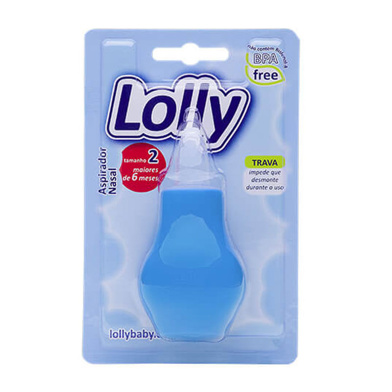 Aspirador Nasal Lolly T2 Net Azul Blister 1 unidade