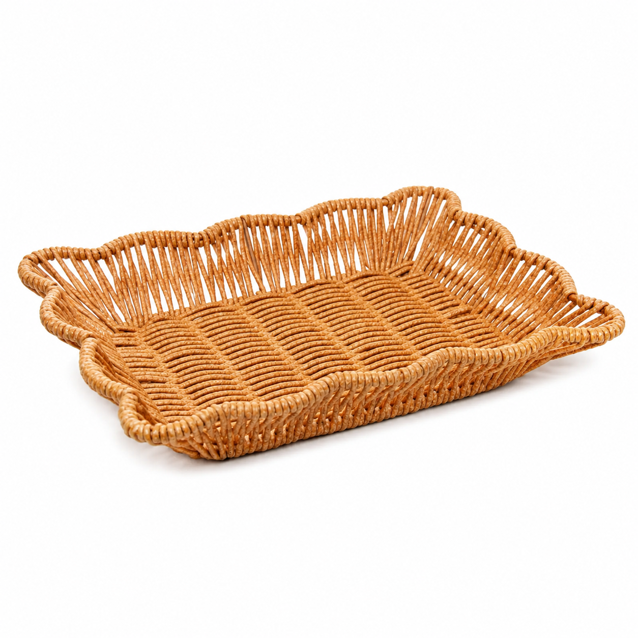 CESTA BOTANICA RATTAN 23X17X5CM