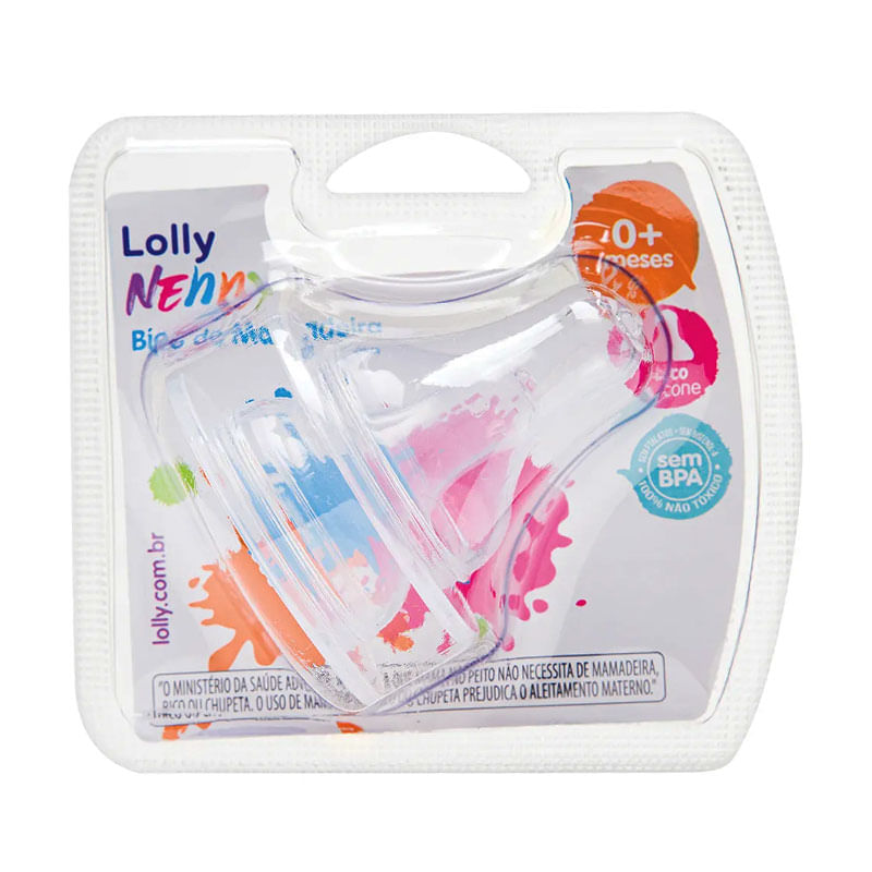 Bico de Mamadeira Silicone Big Lolly Blister 1un
