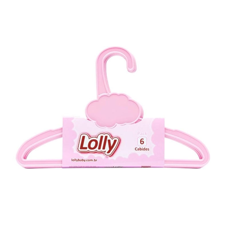 Cabide Special Rosa Lolly com 6un