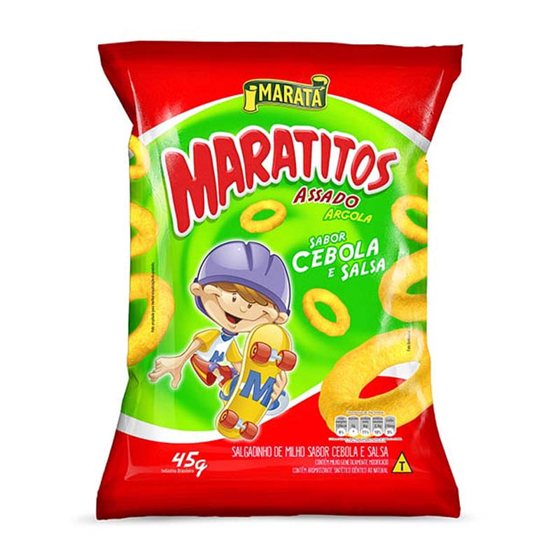 Salgadinho Maratitos Cebola e Salsa 45g