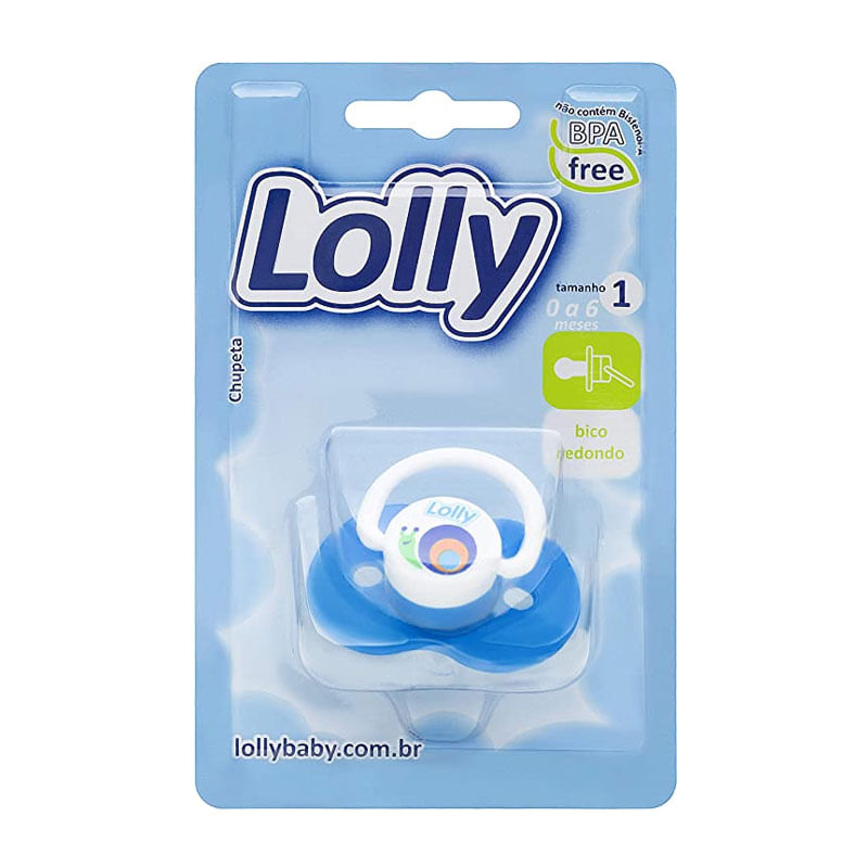 Chupeta De Silicone Bona Lolly T1 Zoo Azul