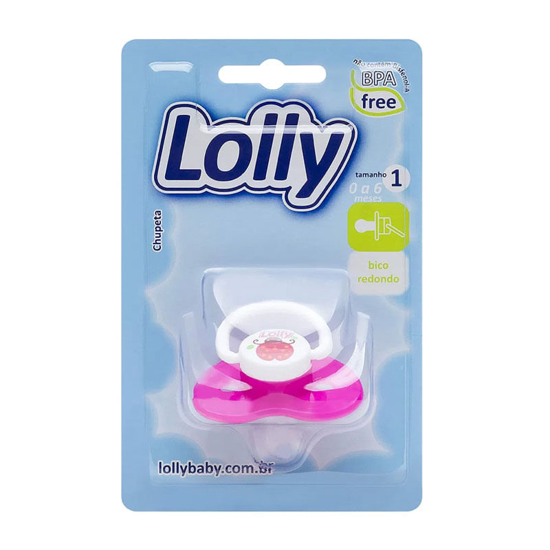 Chupeta De Silicone Bona Lolly T1 Zoo Rosa