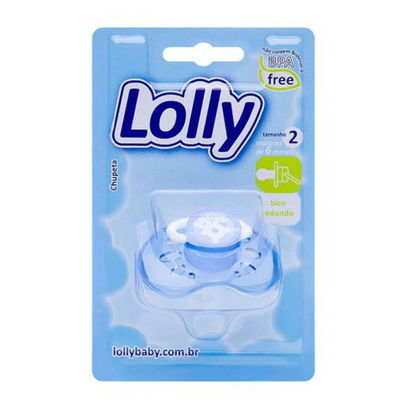 Chupeta de Silicone Lolly Zoo t2 Azul