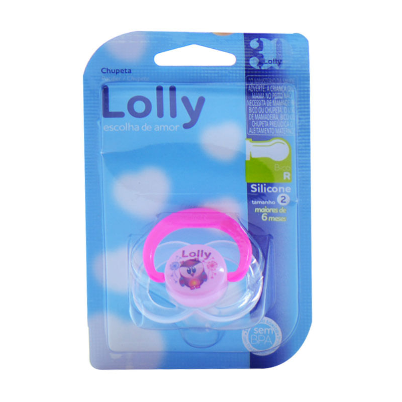 Chupeta de Silicone Lolly Zoo t2 Rosa
