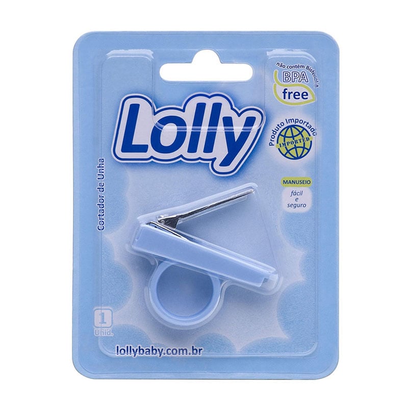 Cortador de Unhas Infantil Lolly Special Azul