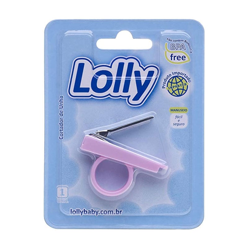 Cortador de Unhas Infantil Lolly Special Rosa