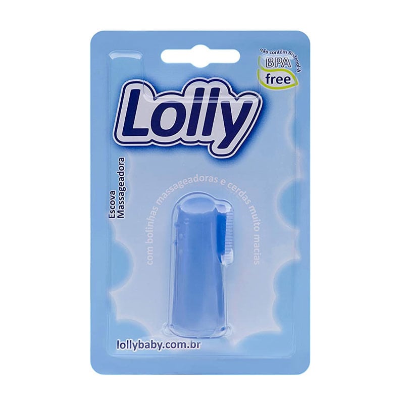 Escova Massageadora Lolly Clean Azul