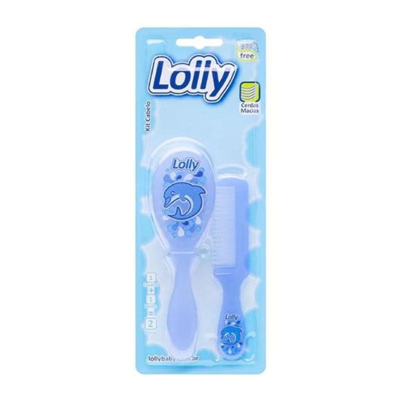 Kit de Cabelo Oceano Azul Lolly Blister 2un