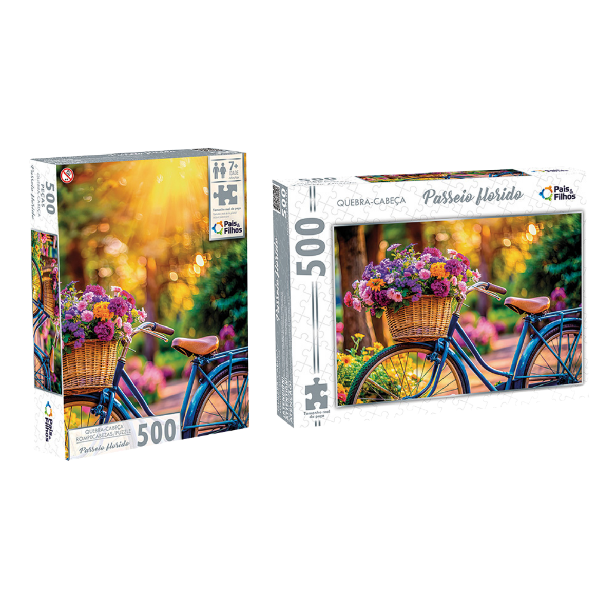 Quebra-Cabeça Passeio Florido - 500 Peças