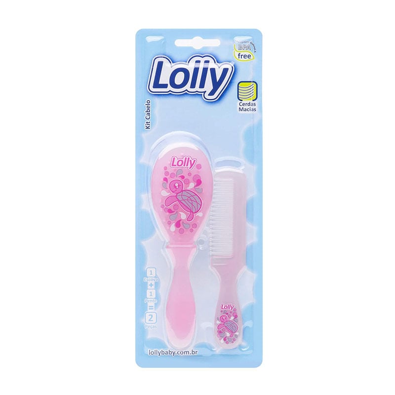 Kit de Cabelo Oceano Rosa LollyBlister 2un