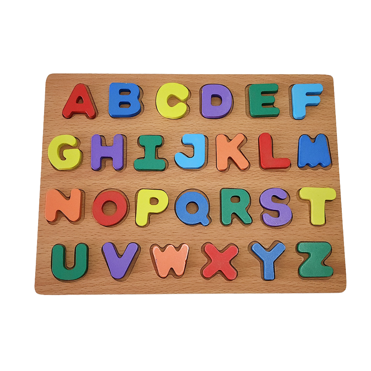 Brinquedo Educativo Infantil ABC Madeira Letras Maiúsculas