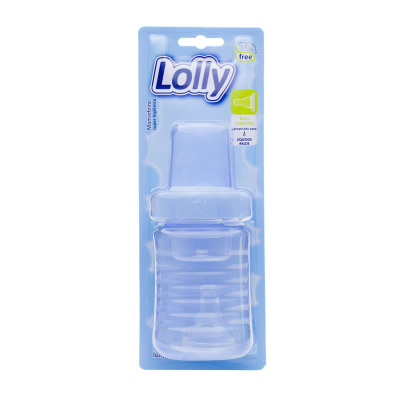 Mamadeira Lolly Big Clean Azul 250ml