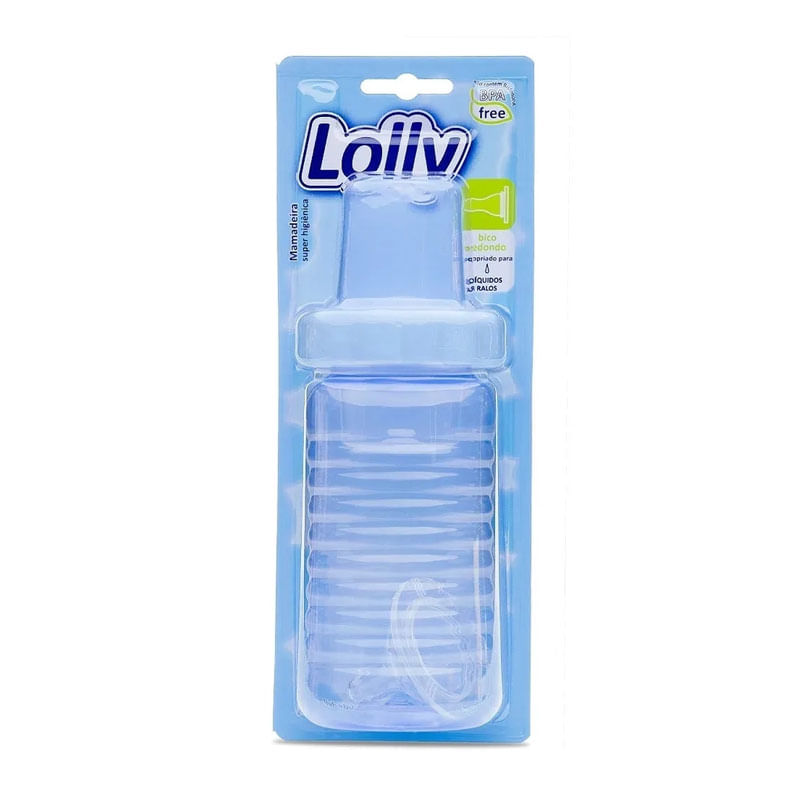 Mamadeira Lolly Big Clean Azul 340ml